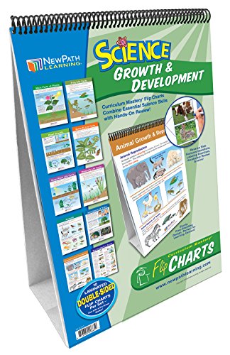Growth of Plants and Animals Flip Chart Set (Grades 3 - 5) - 10 Laminated Write-On/Wipe-Off, Double-Sided Charts Mounted on Easel with Activity Guide