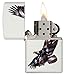 Zippo Eagle & Soldier Pocket Lighter, White Matte (ZO12303), One Size