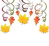 Fall Plastic Swirl Hanging Decoration