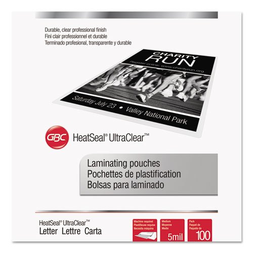 HeatSeal Laminating Pouches, 5 mil, 9 x 11-1/2, 100/Box