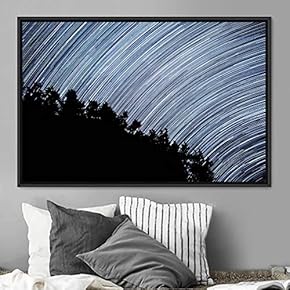 signwin Framed Canvas Wall Art Starry Sky Aerial...