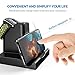 Compatible with Fitbit Versa/Lite Edition/Special Edition Charger Dock and Cellphone Holder,Hagibis Replacement Charging Cable Station for Versa with Cell Phone Holder Stand .[NO Phone Charger].