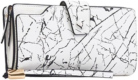 Marble Clutch Women Wallet White Marble Lady Wallet Zipper Purse Credit Card Clutch Holder Case Girl