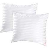 EIUE Throw Pillow Inserts, Machine Washable Pillows,Premium Polyester Fiber Fill for Sofa Bed & Decorative Cushions (White, 20x20inch)