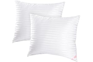 EIUE Throw Pillow Inserts, Machine Washable Pillows,Premium Polyester Fiber Fill for Sofa Bed & Decorative Cushions (White, 20x20inch)