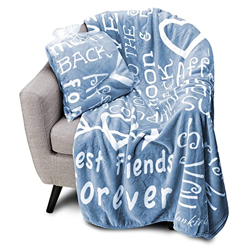 I Love You Throw Blanket, Blanket with Love for Best Friends, Couples