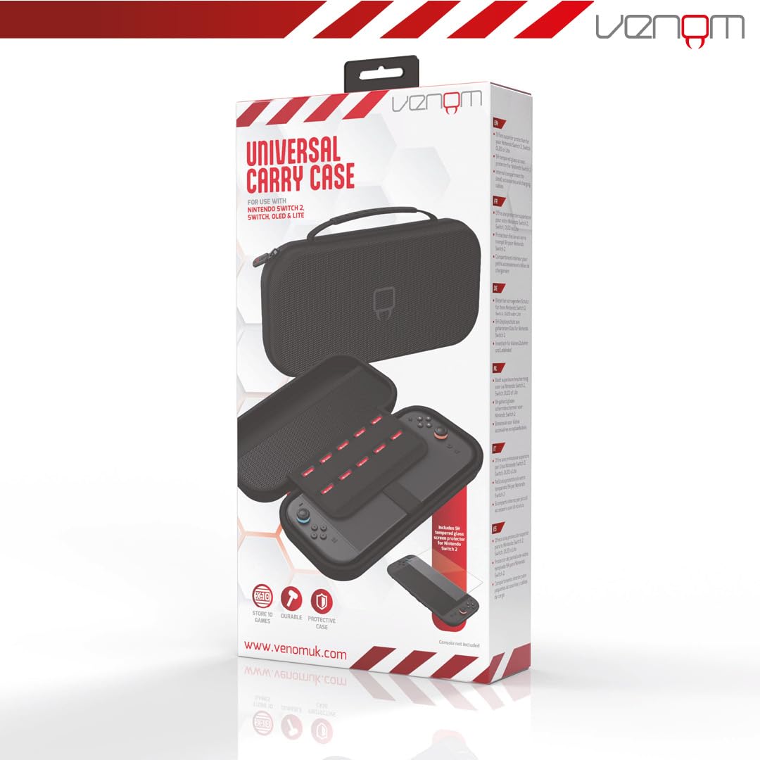 Venom Switch 2 Tragetasche mit Displayschutzfolie (Nintendo Switch 2) 6