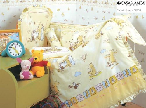 Disney Classic Winnie The Pooh CP635 Baby Crib 12pcs Bedding Set (330 Threads / 10cm squared) 100% Cotton