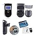 Breathalyzer, Breath Alcohol Tester,Professional Digital Breathalyzer, Portable Breath Alcohol Tester with 5 Mouthpieces Battery Power Alcohol Detector High-Precision for Home Use