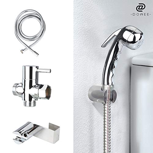 DOWEE Handheld Pressure Adjustable Non-Electric Bidet Sprayer Kit for Toilet, Baby Cloth Diaper Washer, Bathroom… - Image 3