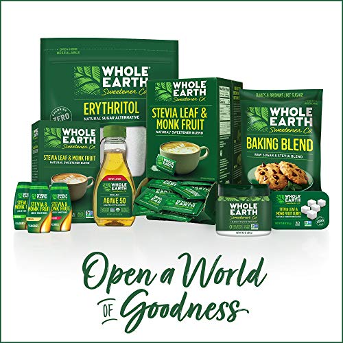Whole Earth Stevia & Monk Fruit Liquid Sweetener, Original, No