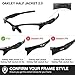 Revant Replacement Lenses for Oakley Half Jacket 2.0 sunglasses, UV Protection, Anti-Scratch and Impact Resistant, Elite Polarized Stealth Black
