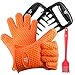 BBQ Gloves Heat Resistant, TaoTronics Meat Shredder Silicone and BBQ Brush, Grill Accessories, Perfect for Shredding Smoked Meat & Pulled Pork, Dishwasher Safe, FDA Approved