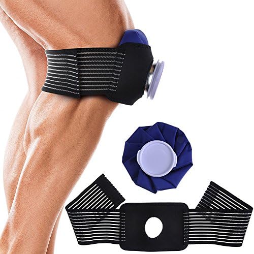 Qiyao Adjustable Ice Wrap with Hot and Cold 9 Inch Reusable Ice Bag Pack for Hot and Cold Therapy