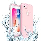 iPhone 8 Case, iPhone 7 Waterproof Case Compatible, ZVEproof Full Body Shockproof Snowproof Dirtproof Cover for Swimming Snorkeling iPhone 8/iPhone 7-4.7 inch (Pink)