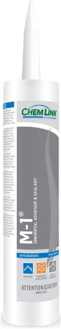 Conspec - Pool Tile Repair Sealant Adhesive M1 (White) 10-oz Tube for Broken Cracked Tile