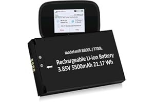 JDIRLDL Mifi 8800L/7730L Battery, 2025 Upgraded New 5500mAh for Novatel Verizon Jetpack MiFi 8800L/7730L Mobile Hotspot P/N: 40123117 Replacemet Battery