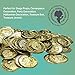 Kicko Plastic Gold Coins - 144 Pack - 1.25 Inches Fun Play Money Coins - for Kids - Party Favors, Bag Stuffers, Fun, Toy, Prize, Pinata Fillers