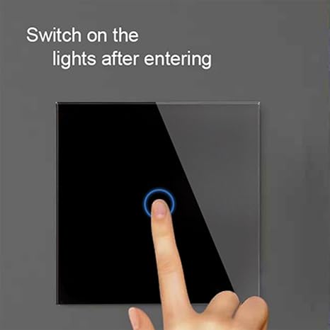 Lixada 3 Gang 3 Way Switches Led Crystal Tempering Glass