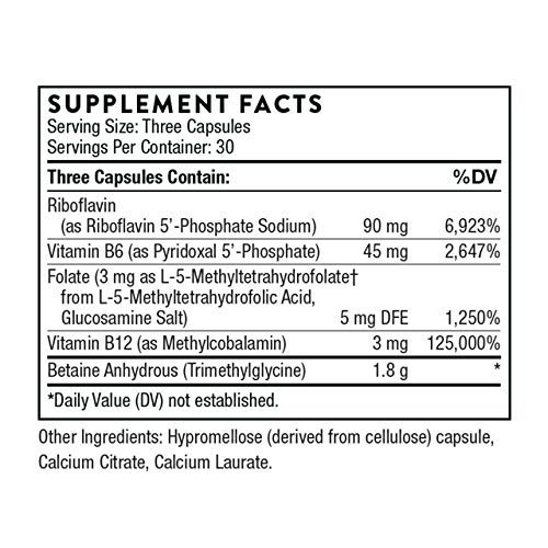 Thorne Methyl-Guard Plus - Active folate (5-MTHF) with Vitamins B2, B6, and B12 - Supports methylation and Healthy Level… - Image 3