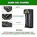 18650 Lithium Rechargeable Battery Charger, Speedy Smart Charger for IMR Li-ion Rechargeable Batteries 10440 14500 14650 16340 16650 17650 17670 18350 18490 18500