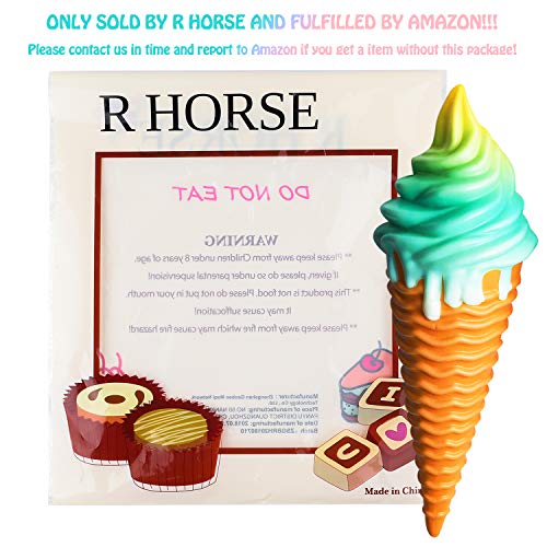 image for R HORSE 11.8 Inch Jumbo Galaxy Torch Ice Cream Squishy Toy Slow Rising