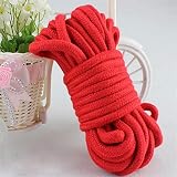 picoggo 10m Cotton Rope 8mm Thick Macrame Cord, 2 Pack Black & Red view 5