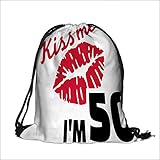 printing Drawstring Gift Bag Decorations Red