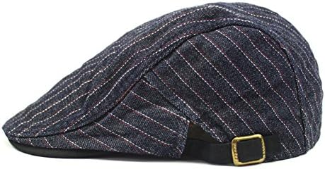 Korean version of men's vintage cotton cap in England in spring and summer/Casual FASHION HATS/outdoor Sun beret-E adjustable