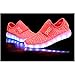 O&N Kid Boy Girl Upgraded USB Charging LED Light Sport Shoes Flashing Fashion Sneakers Pink