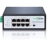 FASTCABLING PoE Powered Switch 8 Port, 71W PoE Passthrough, Re-use Existed cat5e/cat6 Cable, Expand RJ45 Network Port