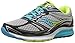 Saucony Women's Guide 9 Running Shoe, Grey/Blue/Citron, 7 M US
