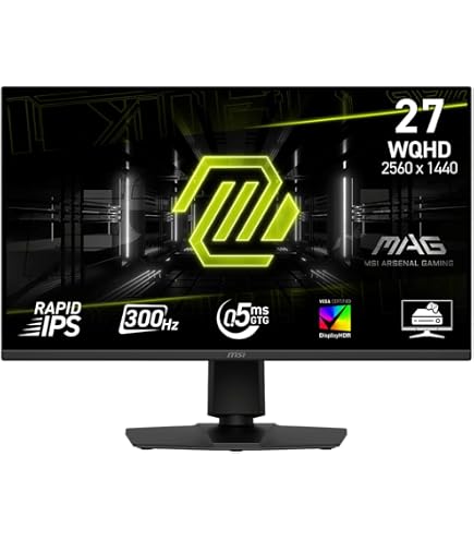 MSI G272QPF E2 27-inch 2560 x 1440 (QHD) Computer Monitor, 180Hz