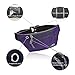 Fitter's Niche Water-Resistant 3-Zip Fanny Pack for Citywalk, Holds 6.5