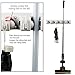 Mop and Broom Holder, HOMETEKE Broom Organizer, Garage Storage Systems Broom Organizer with 5 Position 6 Hooks Garage Storage Holds Up to 11 Tools