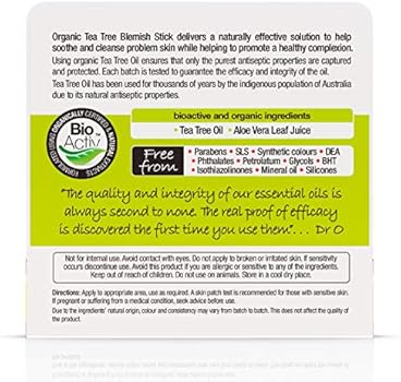 bioactive skincare organic tea tree blemish stick