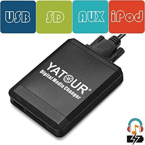 Yatour Digital Media Changer Music Interface for BMW 3pin+6pin Trunk Connector USB Sd AUX Mp3 iPod/iPhone Car Adapter -Huahee