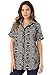 Roamans Women's Plus Size Short Sleeve Shirt