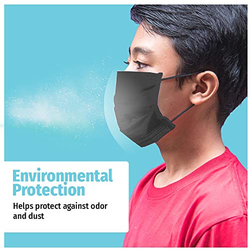 HoMedics Small Disposable 3Layer Face Mask, Elastic EarLoop, 3Ply