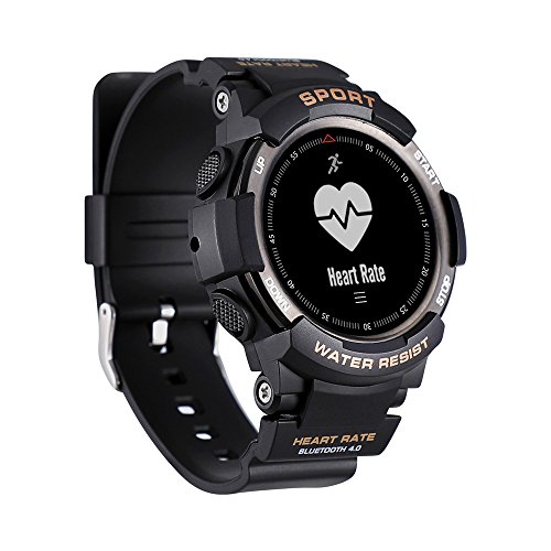 Smart Watch, Fitness Tracker with Heart Rate & Blood Pressure Monitor GPS Running Sport Sleep Monitoring Smartwatch Blood Oxygen Monitor, Calorie Counter & Pedometer for iOS and Android, Black