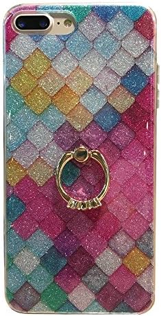 iPhone 7 Plus Case, iPhone 8 Plus Case, CaseRep Bling Glitter Sparkle Shockproof [Ring Holder Kickstand] with Screen Protector Cover for iPhone 7/8Plus 5.5" (multicolor)
