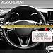 COFIT Crystal Steering Wheel Cover, Diamond Like, Microfiber Leather, Fashionable, Universal M 14 1/2-15 1/3 Inch