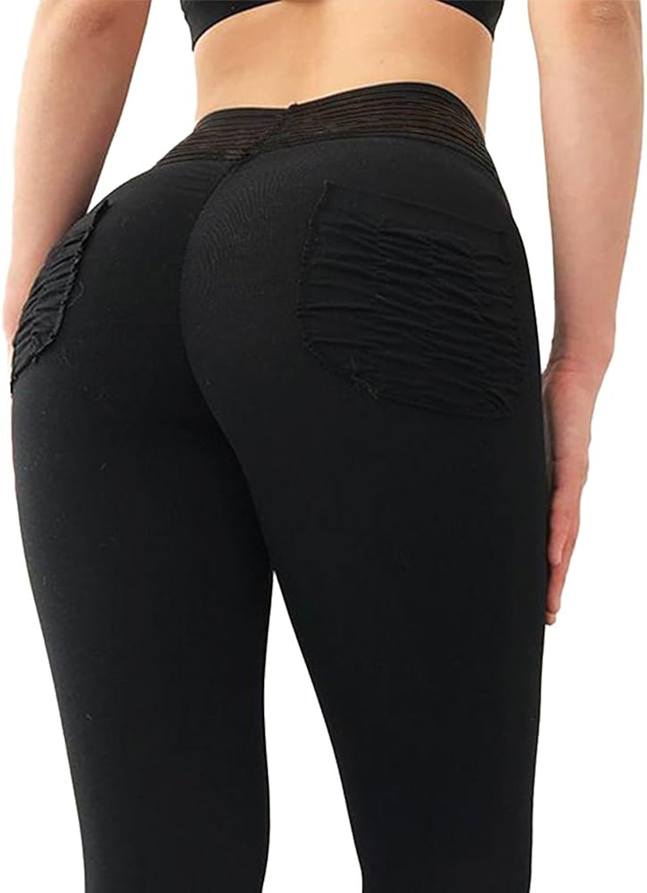 workout pants with ruching
