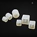 Sparklelife 6 Pcs Silicone DIY Bead Mold Round Square Shape Jewellery Making Hand Craft Tool