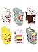 Charms Candy Tootsie Roll Womens Socks, 6 pack, Charms Candy No Show, Large (9-11)