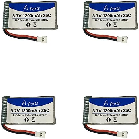A-Parts Useful Upgraded 4 X 3.7V1200mAh 25C Lipo Battery for Quadcopter Syma X5SW X5SC X5SC-1 RC Quadcopter Longer Flight Time