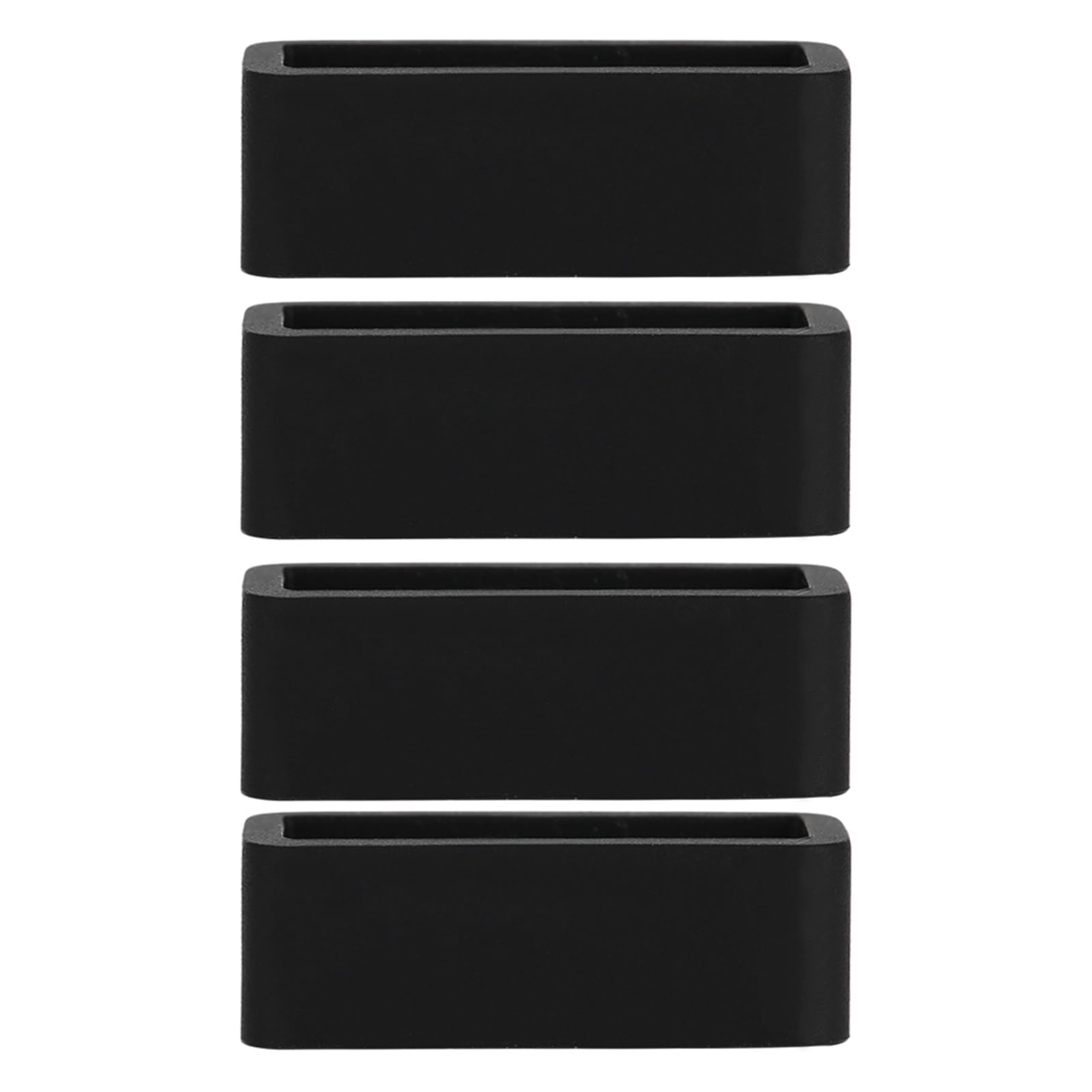 Brrnoo 4 x Silicone Watch Strap Replacement Safety Buckle Accessory for Watch (20 mm)