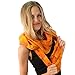 Cute Autumn Leaves Harvest Pumpkin Thanksgiving Wide Loop Infinity Scarf Orange
