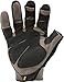 Ironclad Framer; Carpenter Work Gloves, Open Finger Dexterity, Performance Fit, Durable, Machine Washable, (1 Pair), FUG-03-M, Grey/Black