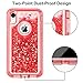 JAKPAK Case for iPhone XR Case Glitter Bling Sparkle for Girls Woman iPhone XR Case Heavy Duty Shockproof Full Body Protective Shell Hard PC Bumper and TPU Back Cover for iPhone XR 10R Red